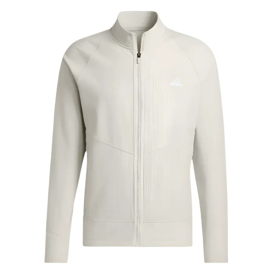 Adidas Beige Statement Full-Zip Jacket