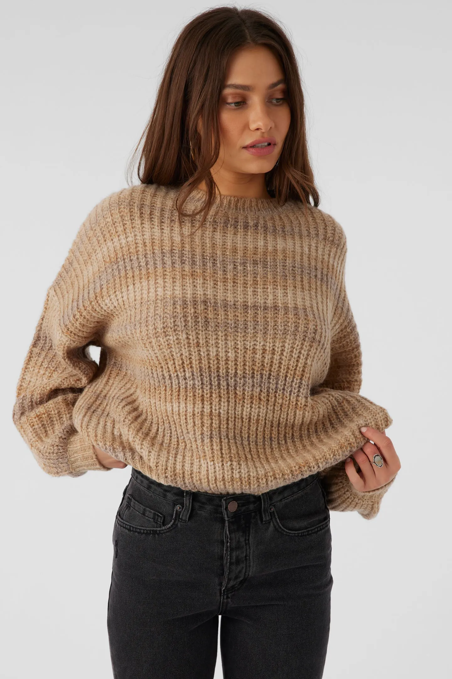 BAYOU OMBRE STRIPE SLOUCHY SWEATER