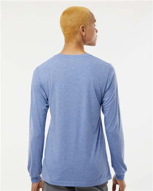 BELLA   CANVAS Triblend Long Sleeve Tee 3513 Blue Triblend