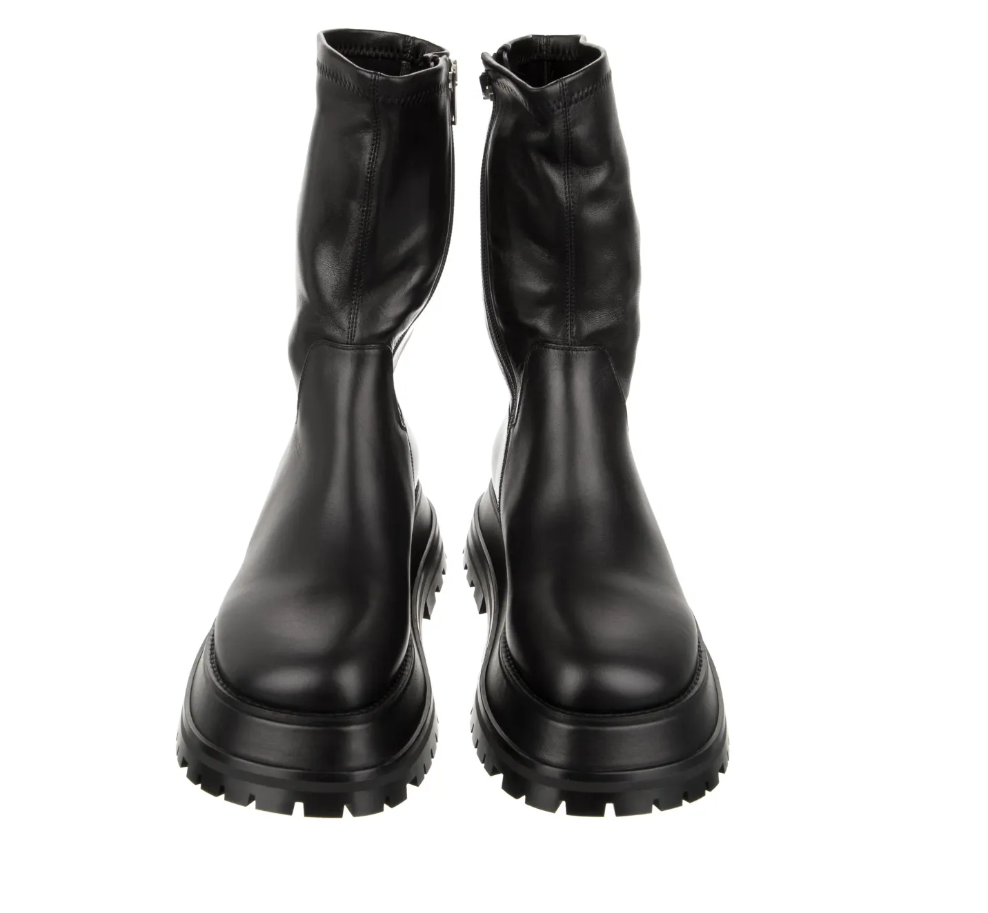 Black Combat Boots - 8.5