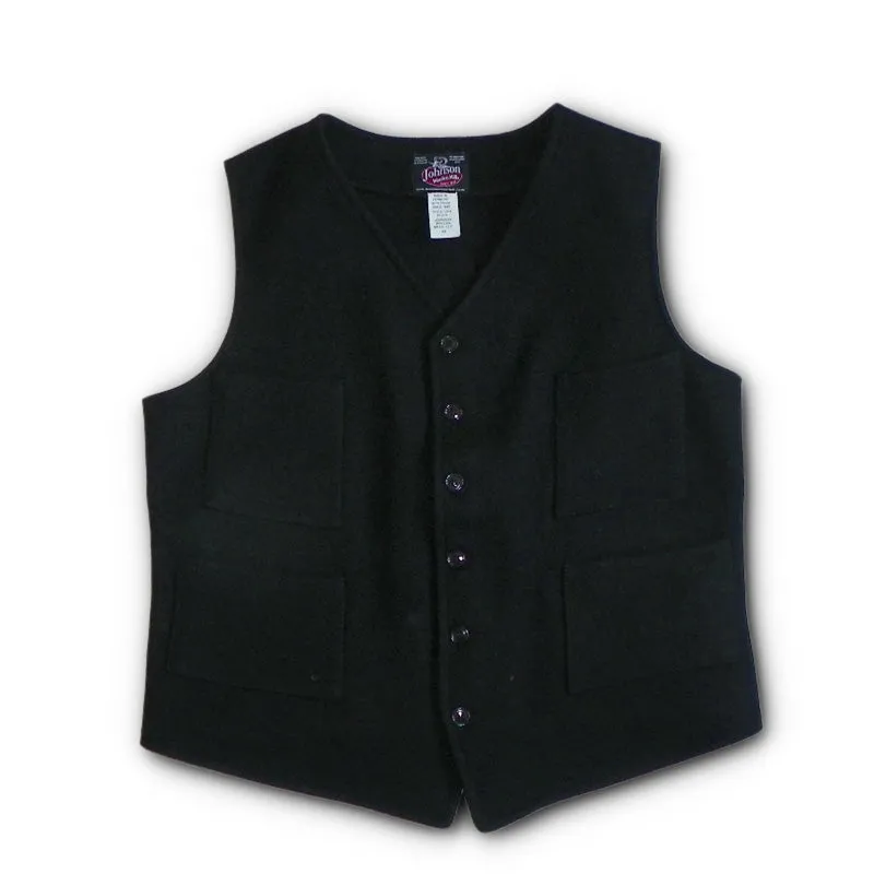 Button Front Wool Vest