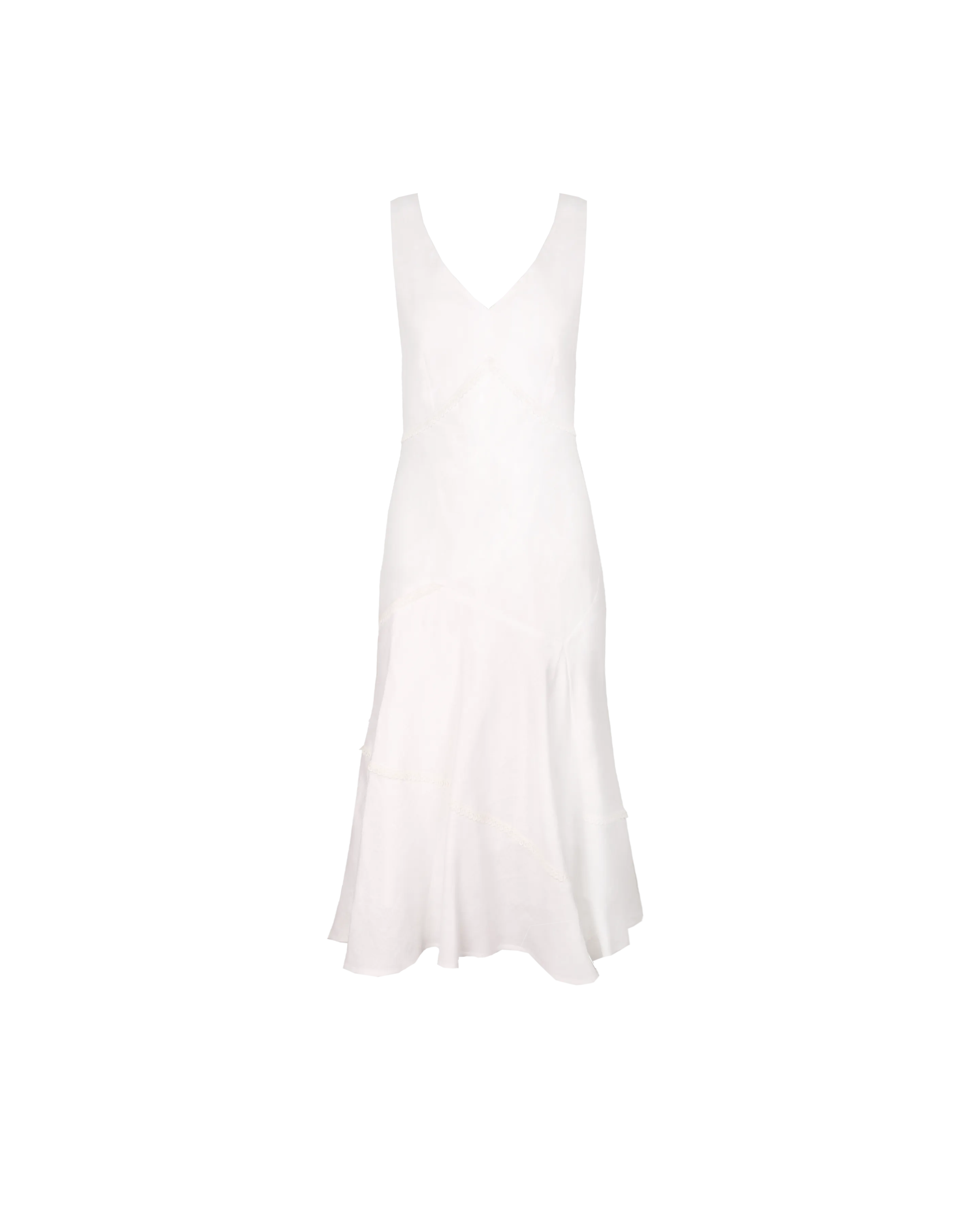 COLETTE PATCHWORK DRESS WHITE