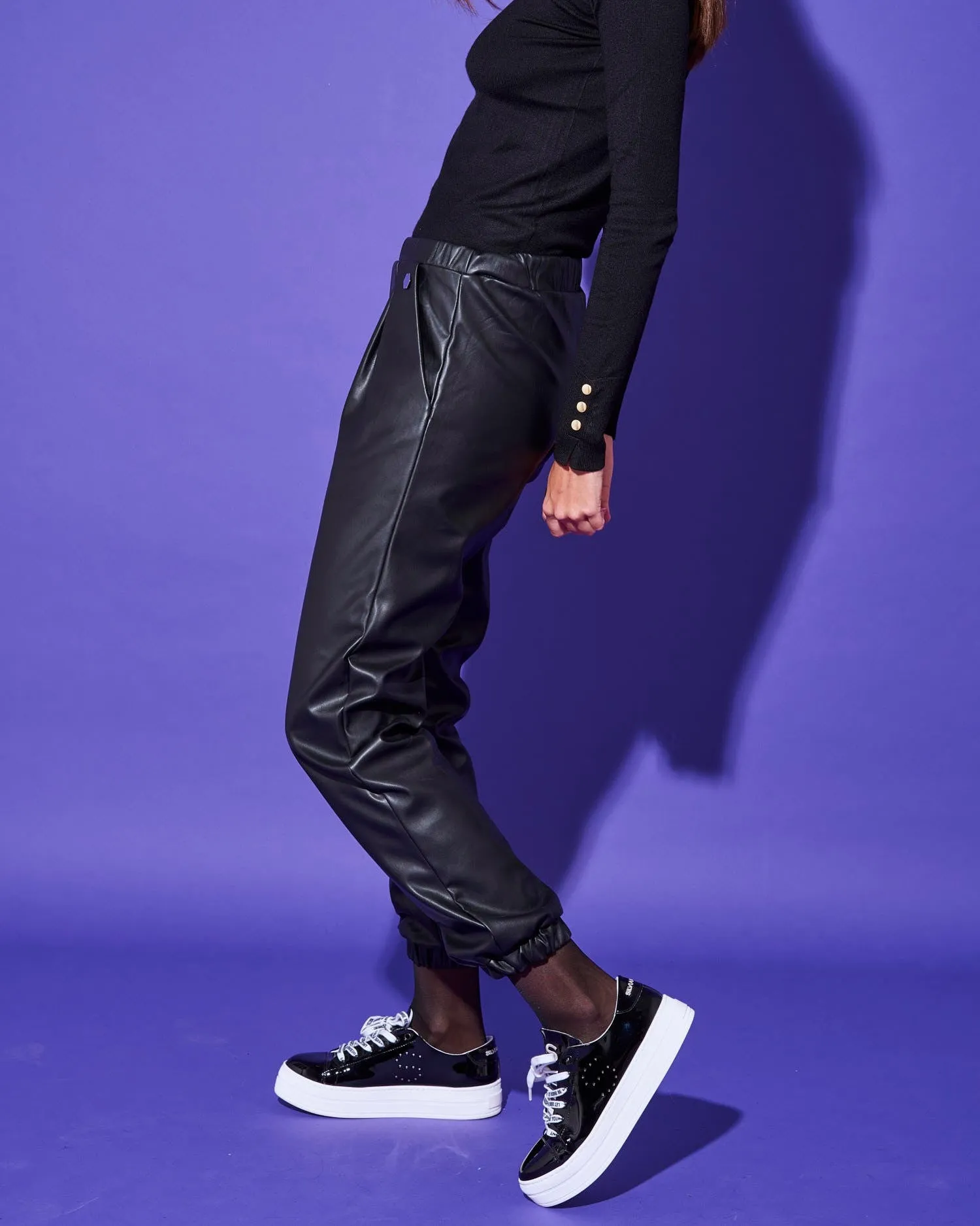 ECOLEATHER JOGGER PANTS