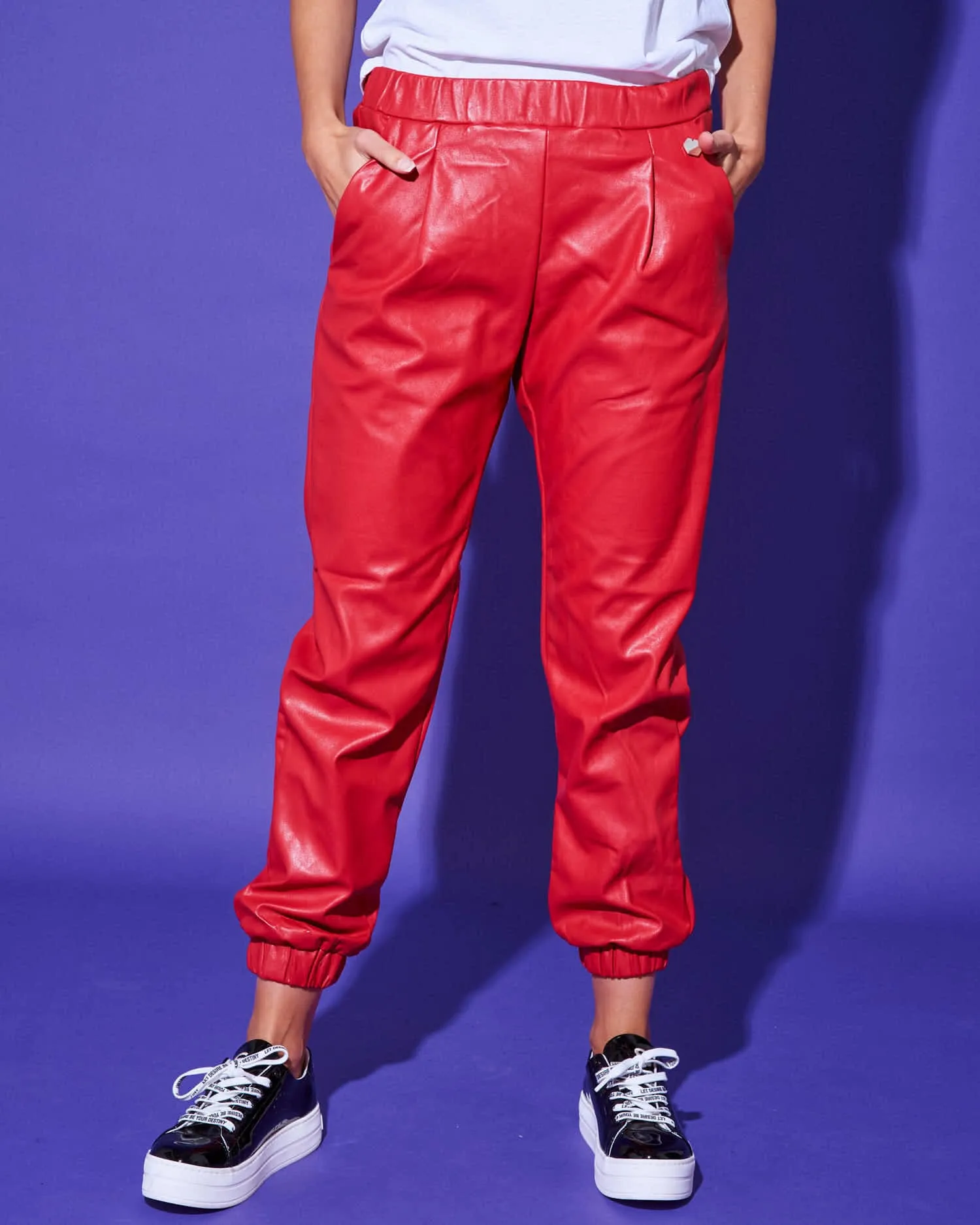 ECOLEATHER JOGGER PANTS