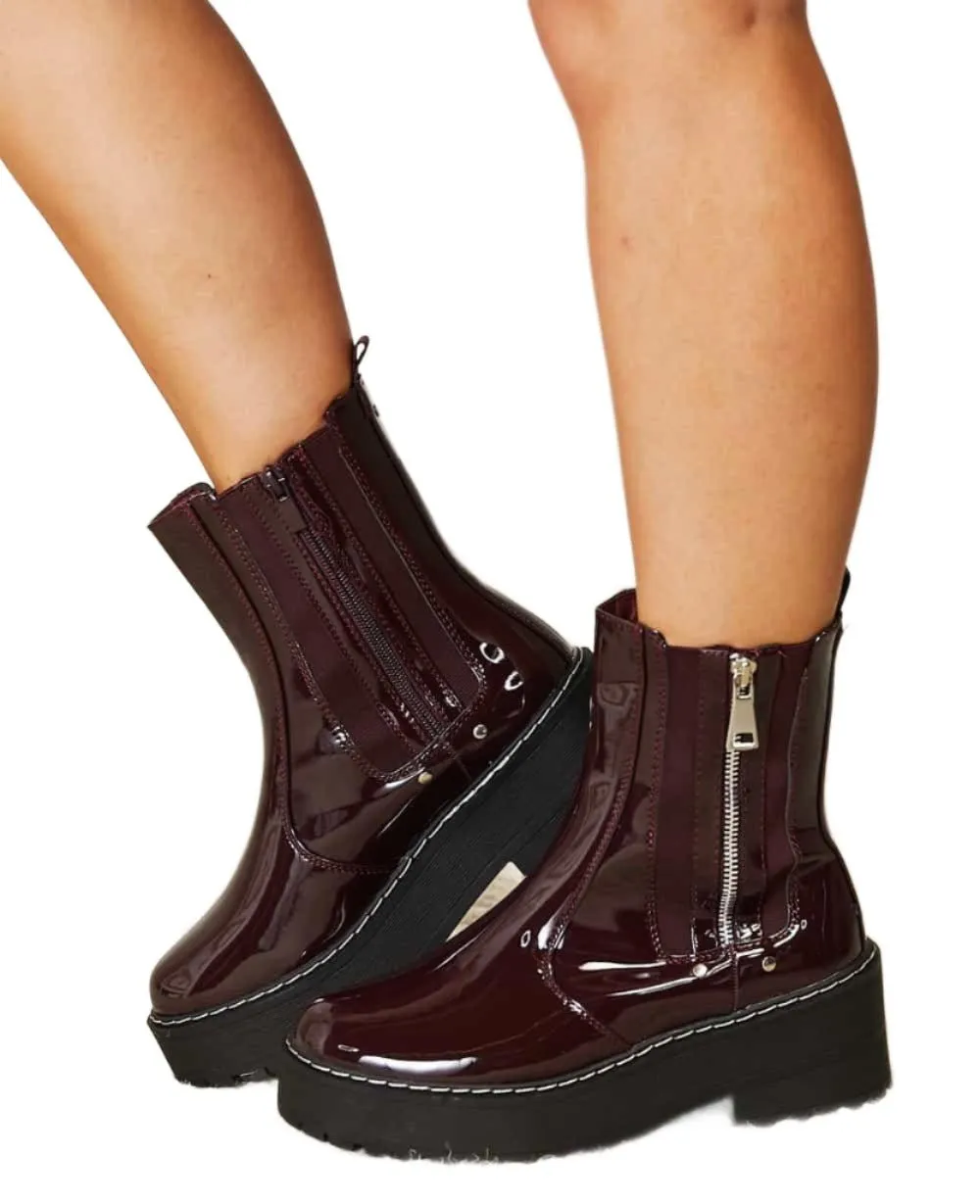 Forever Link Side Zip Platform Boots