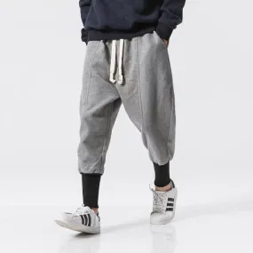 Grey Jogger Harem Pants