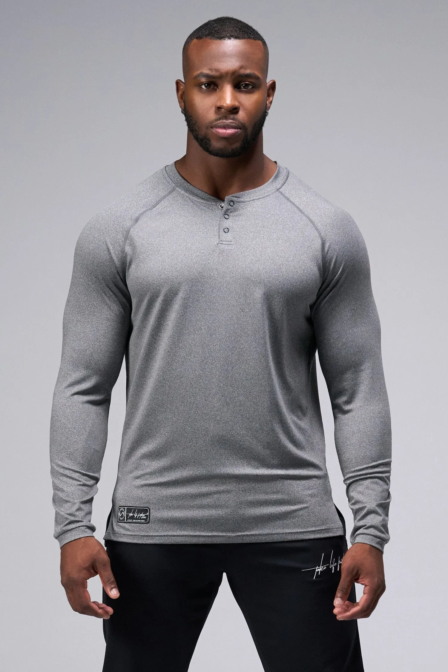 GTS Fitted Henley Long Sleeve