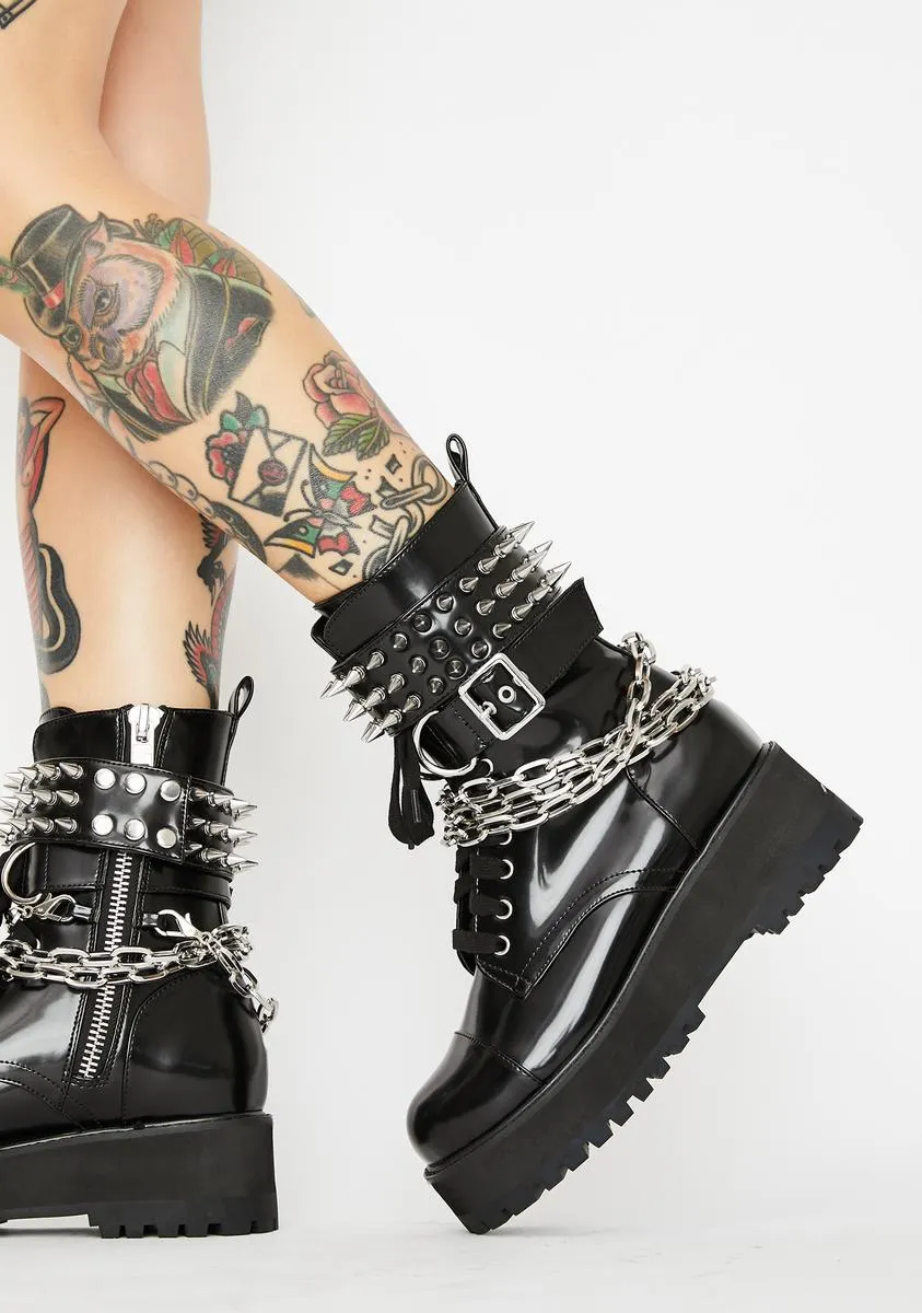 Hardcore Commandments Spiked Boots