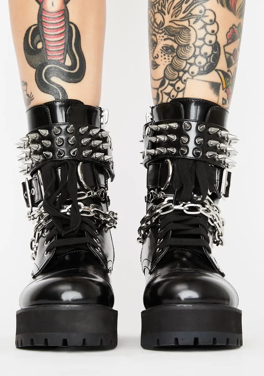 Hardcore Commandments Spiked Boots