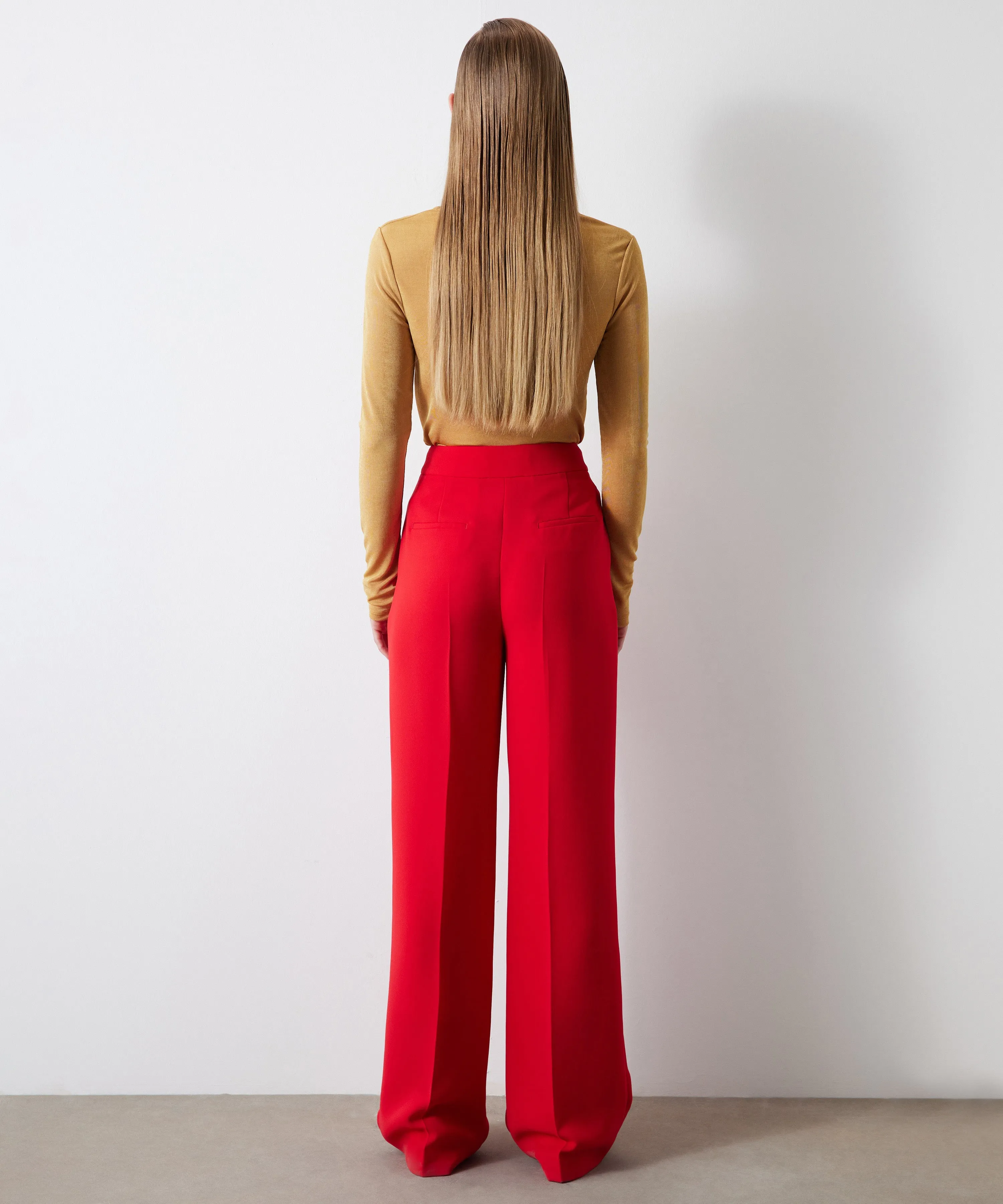 Ipekyol Wide Leg Fit Trousers Red