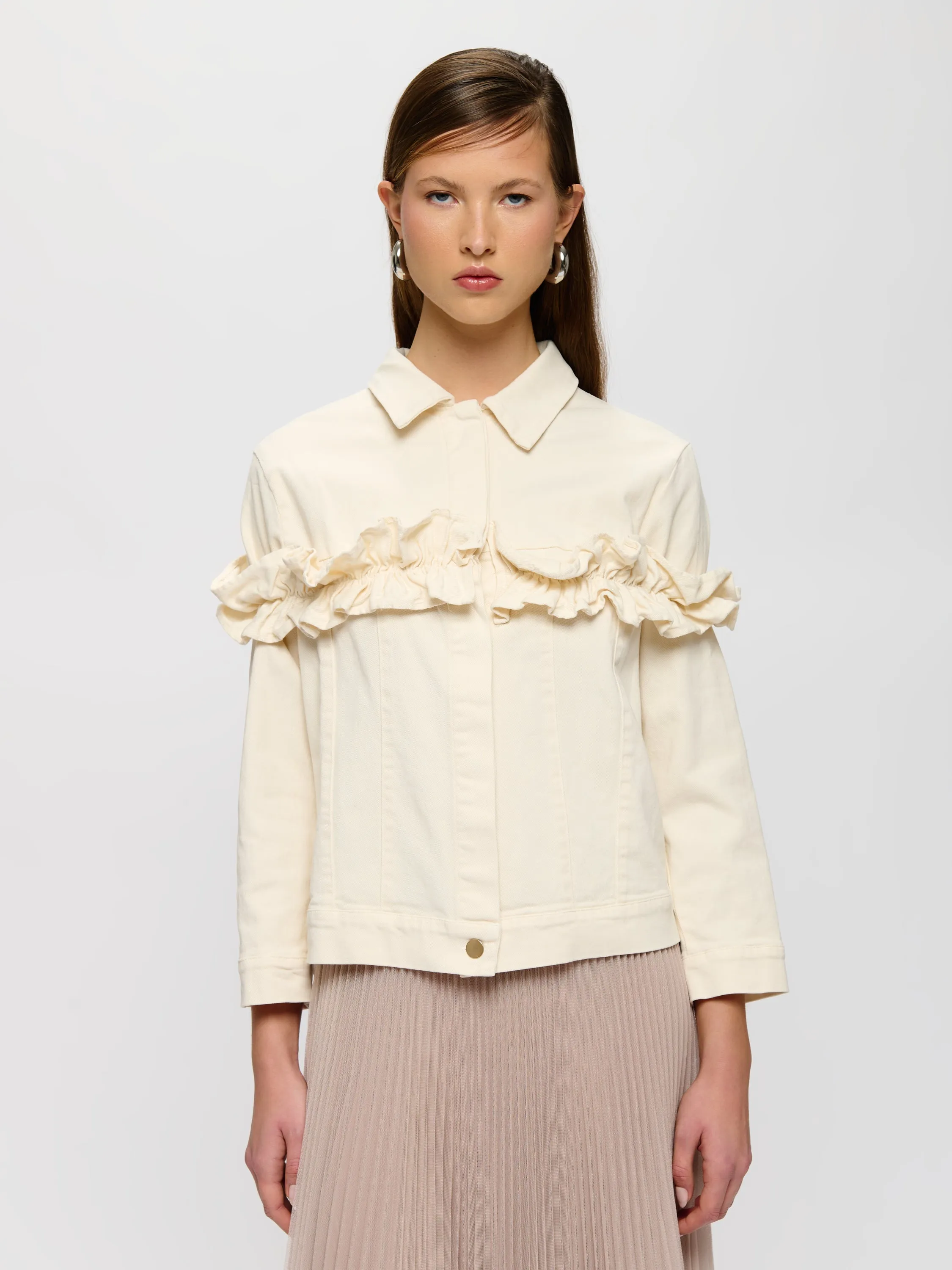 Jacket With Ruffle Detail