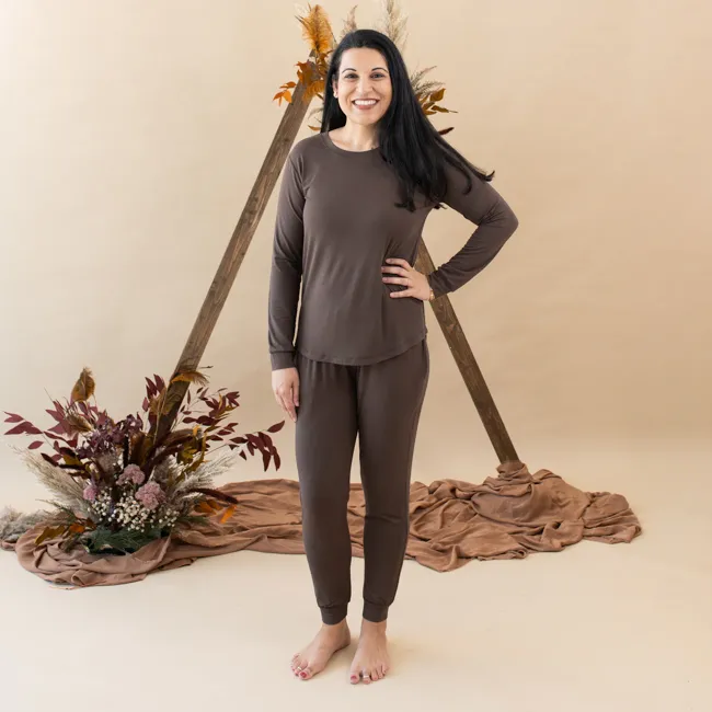 Kyte Mama Women's Jogger Set in Espresso