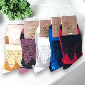 Ladies Pack of 5 PAIRS Short Leg socks Cotton Made Comfortable and Breathable