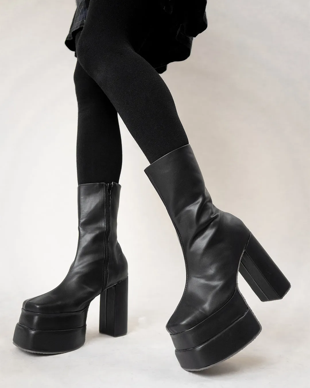 Littlebox Aevitas Platform Boots Black Footwear