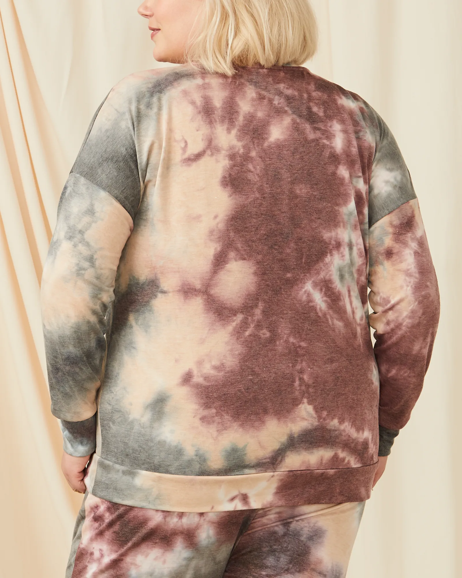 Maude Printed Sweatshirt | Mauve / Purple