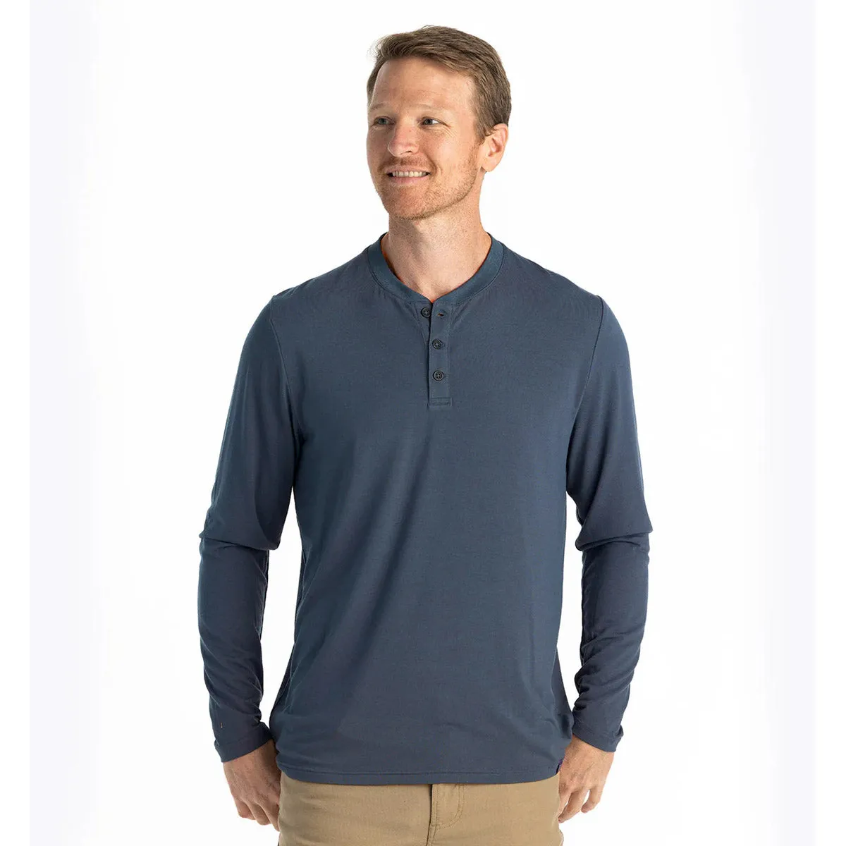 Men's Bamboo Flex Long Sleeve Henley