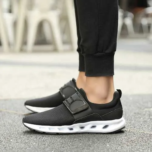 Mesh Hook Loop Breathable Soft Sole Casual Sneakers