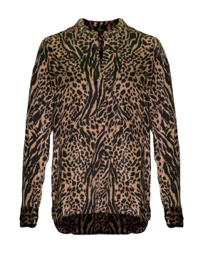 Pearl Animal Print Blouse