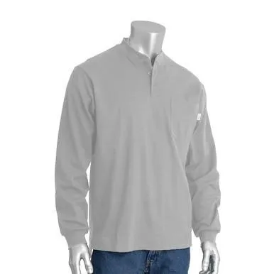 PIP 11 CAL LIGHT GRAY LONG SLEEVE FR HENLEY 385-FRHNLG