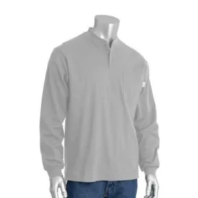 PIP 11 CAL LIGHT GRAY LONG SLEEVE FR HENLEY 385-FRHNLG