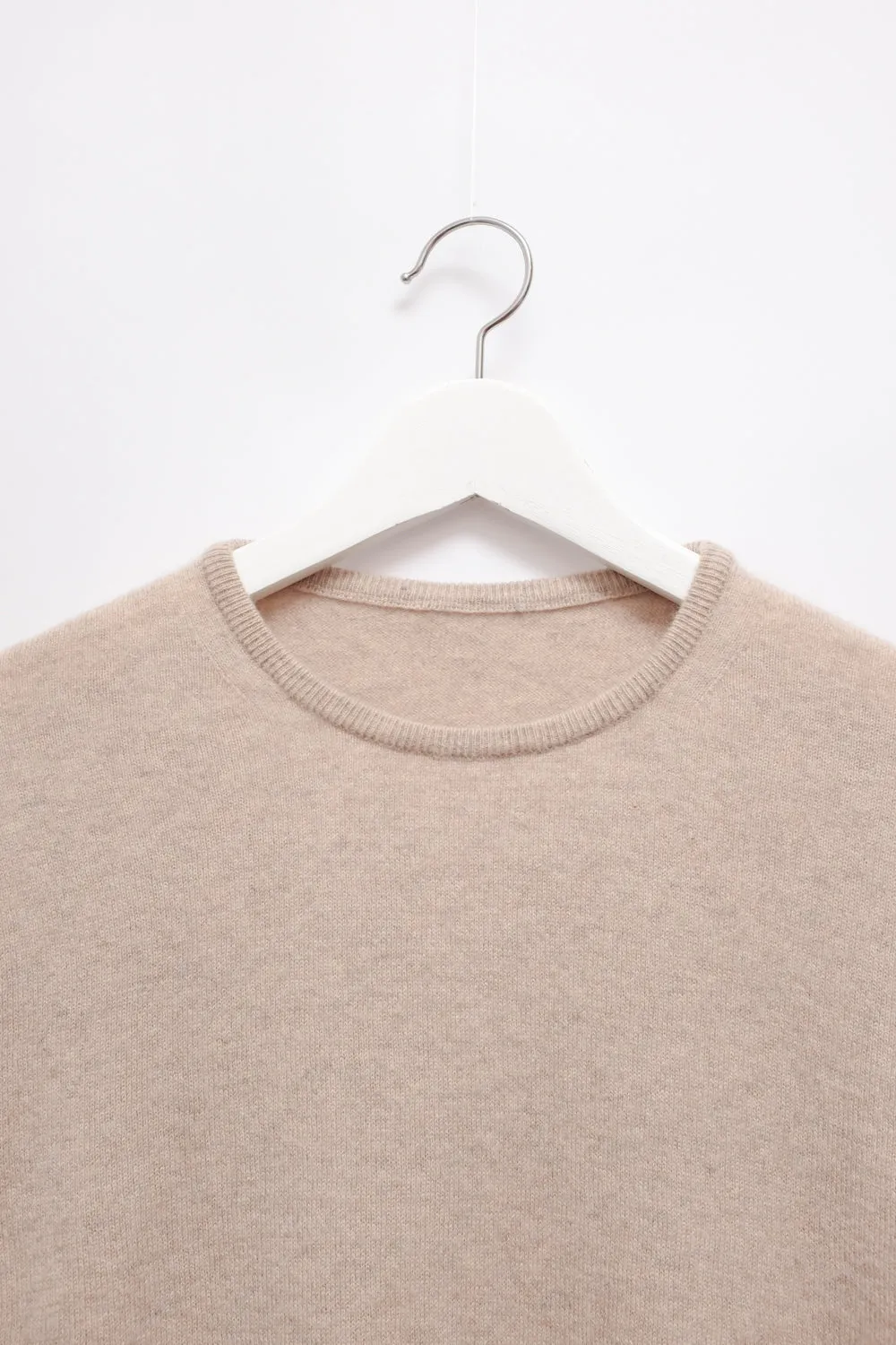 PURE CASHMERE ITALY BEIGE OVERSIZE SWEATER