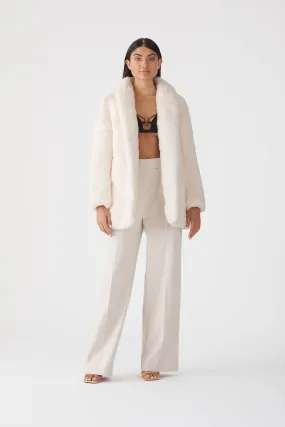 San Sloane Crawford Faux Fur Jacket