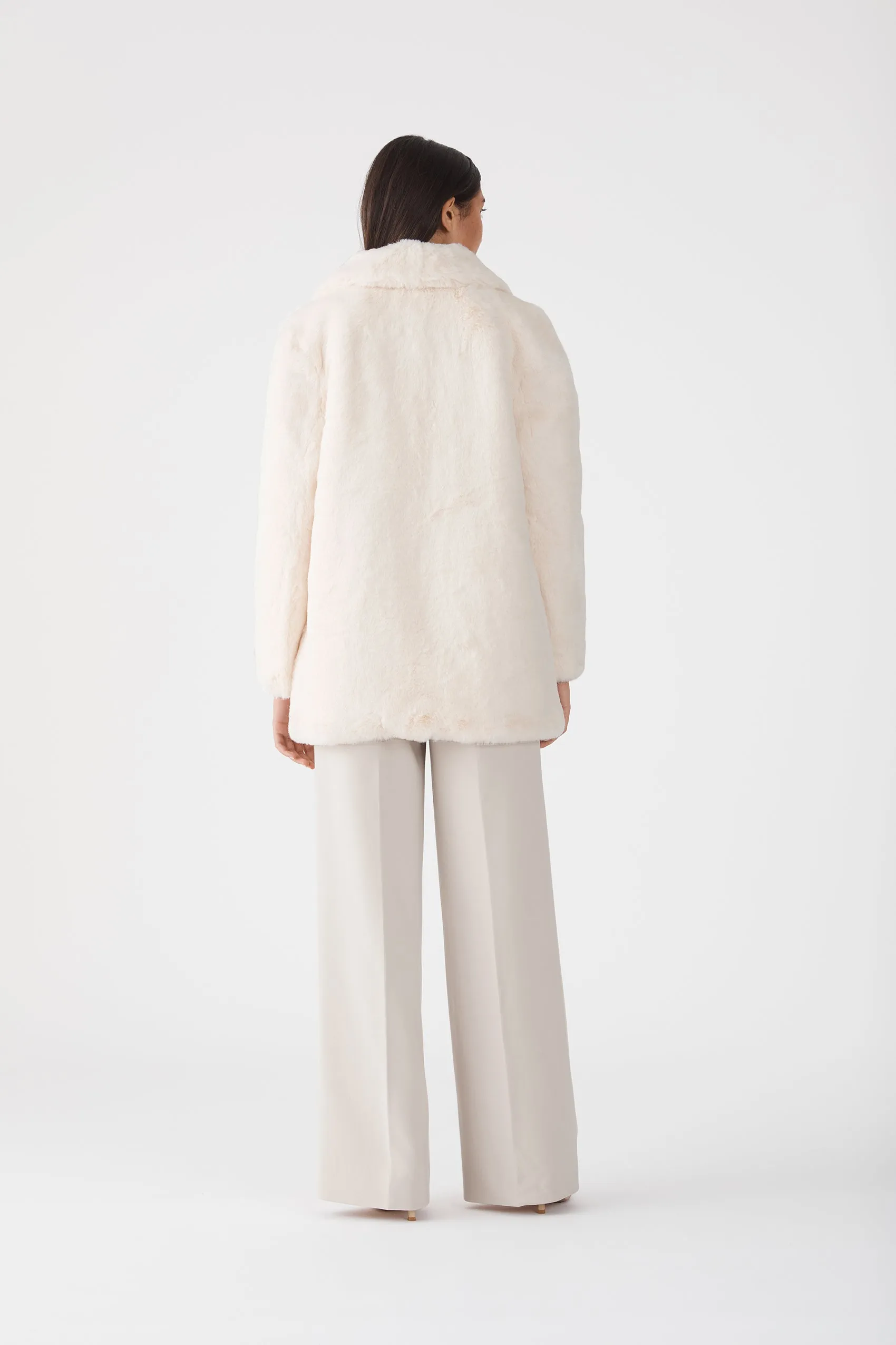 San Sloane Crawford Faux Fur Jacket