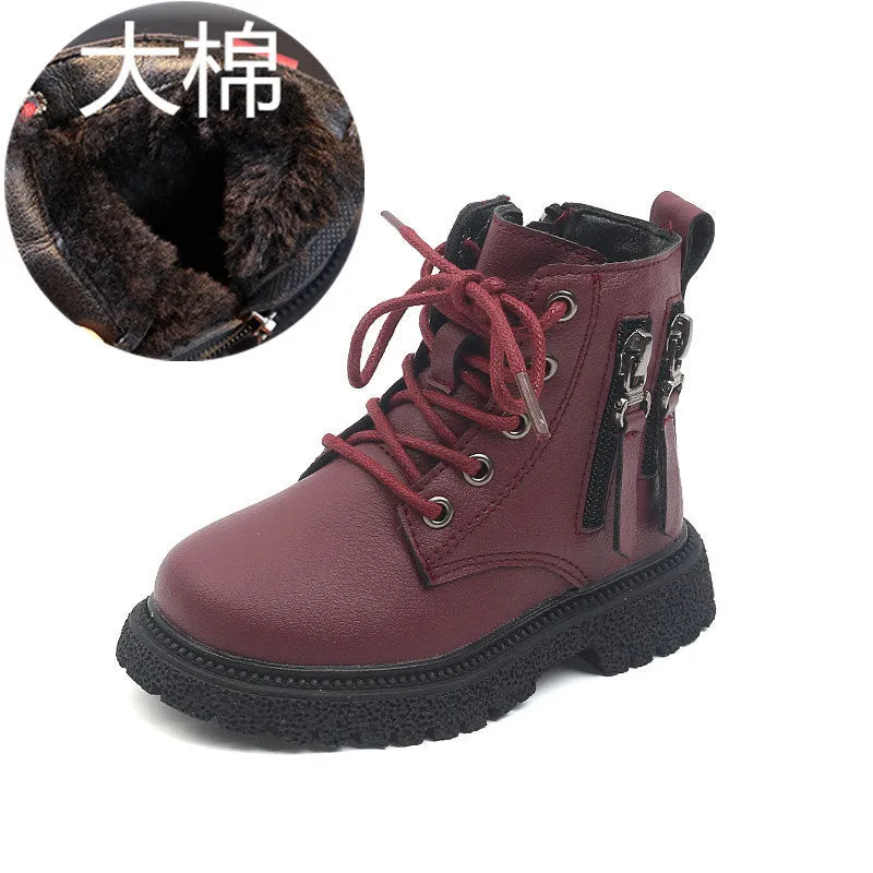 Spring Autumn Winter Ankle Boots Light Girl Platform Shoes