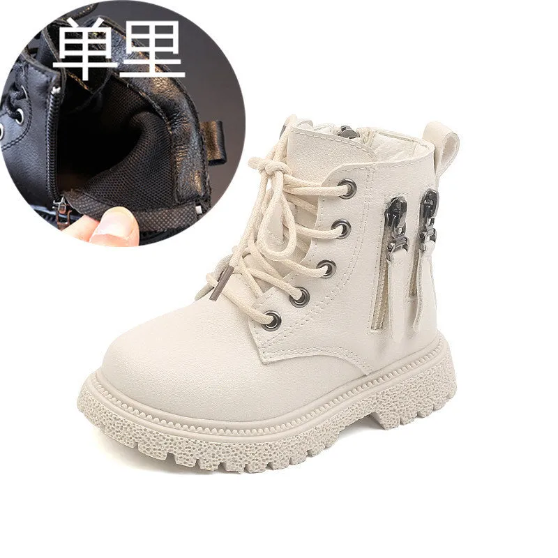 Spring Autumn Winter Ankle Boots Light Girl Platform Shoes