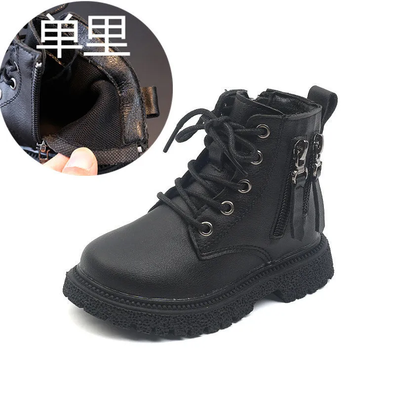 Spring Autumn Winter Ankle Boots Light Girl Platform Shoes