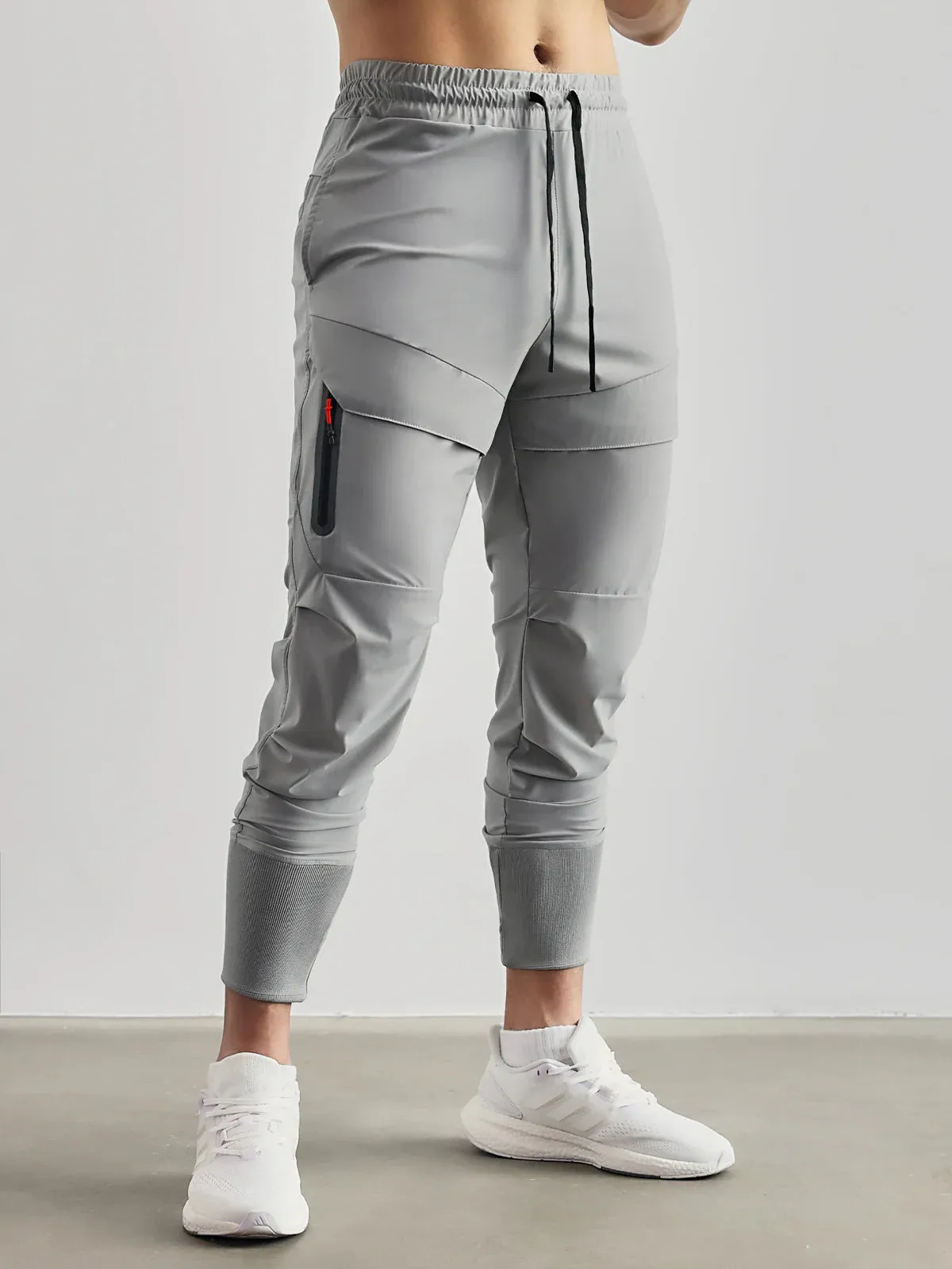 Stay Cool High Rib Cargo Jogger Athletic Stretch Pants