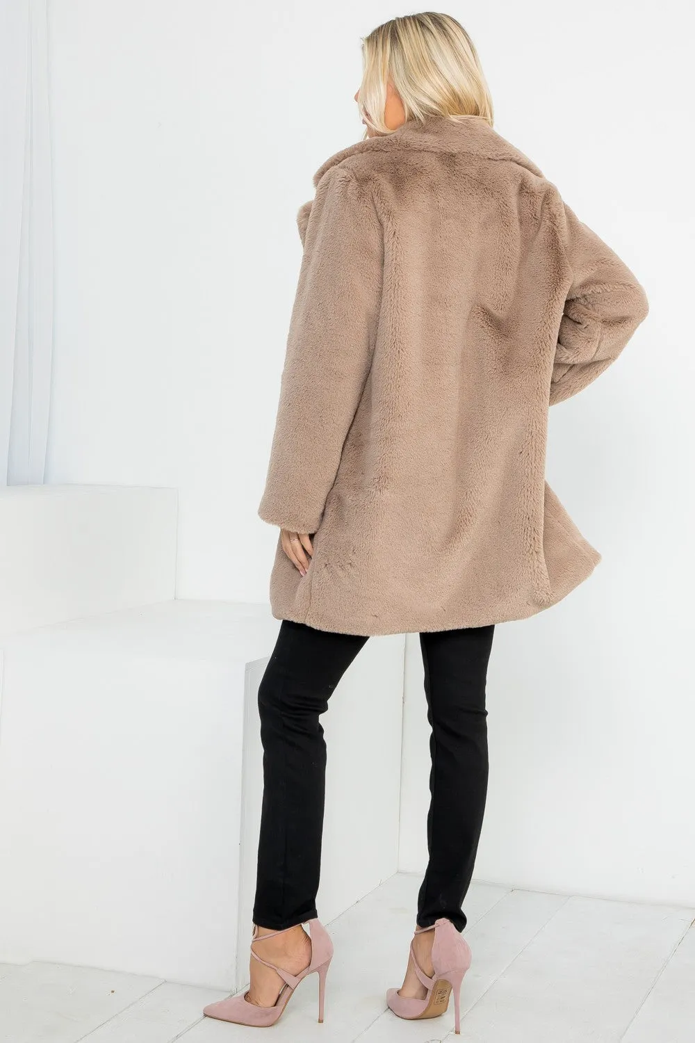 Super Soft Fur Mid Length Coat