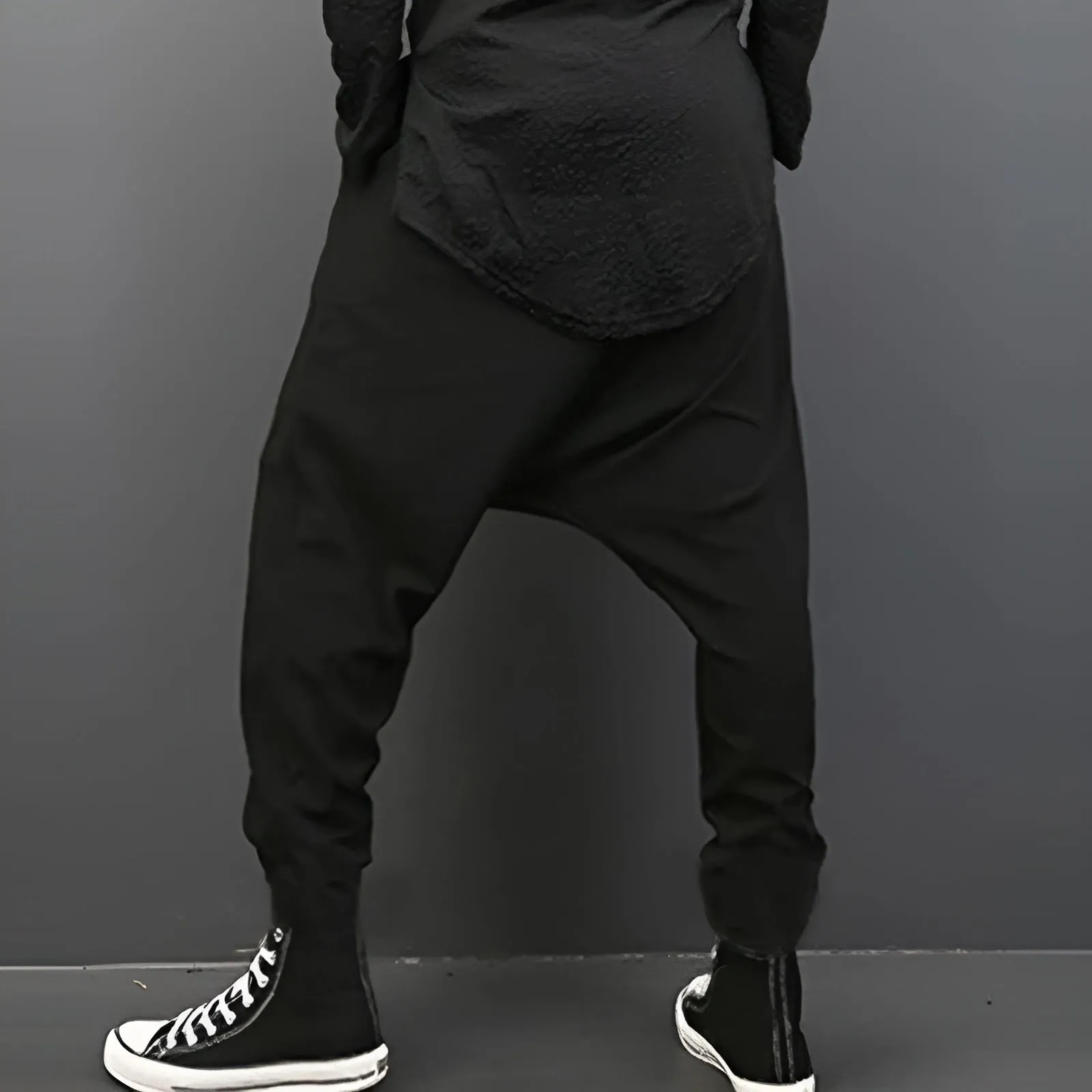 Techwear Drop Crotch Pants