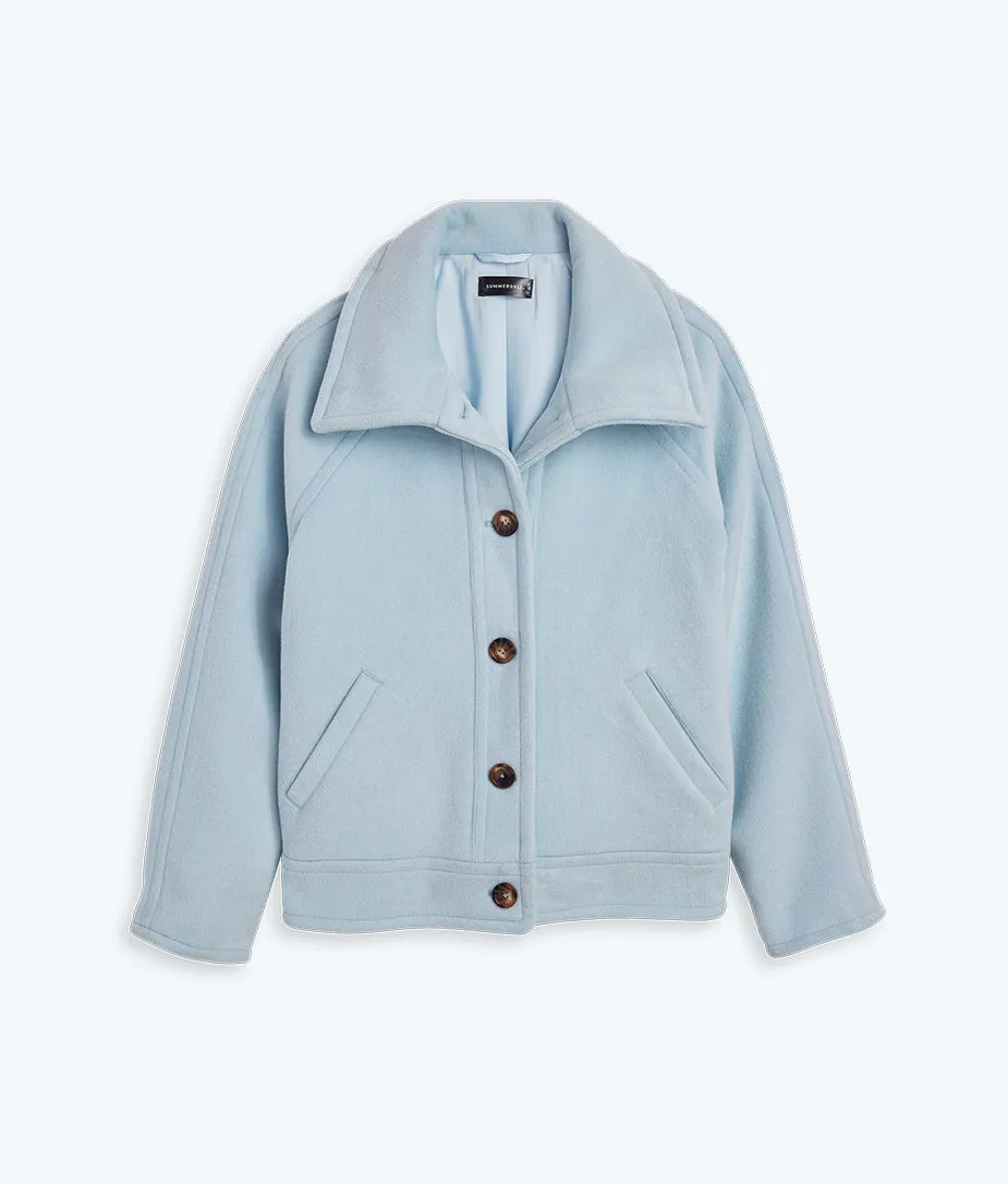 The Warmest Wool Short Coat - Frost