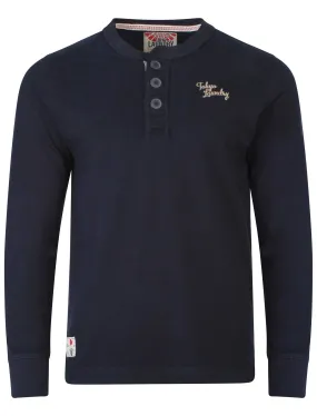 Tokyo Laundry Channing navy Henley Top