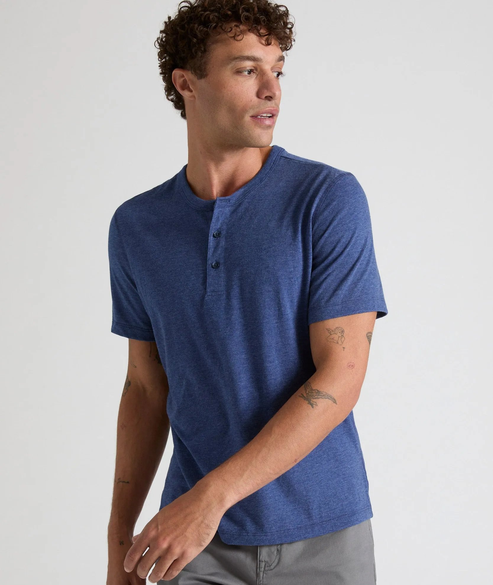 Ultrasoft Short-Sleeve Henley