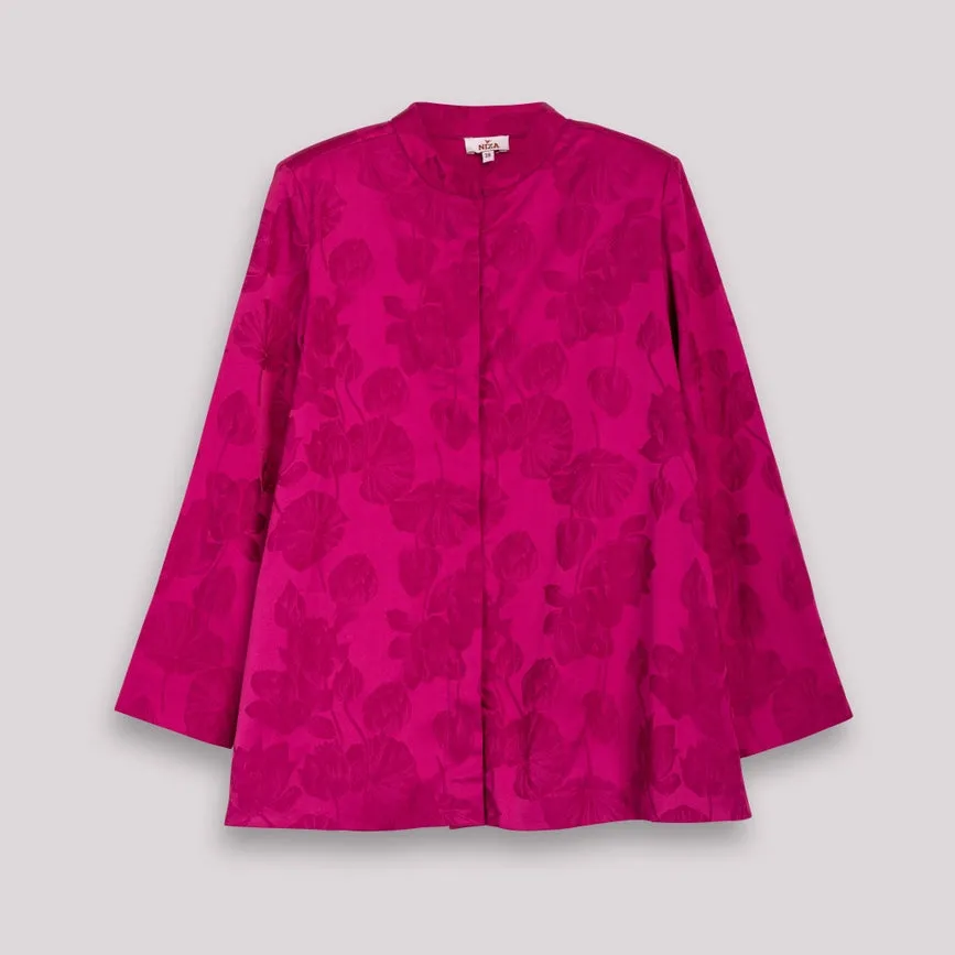 Verónica Jacquard Fuchsia Jacket