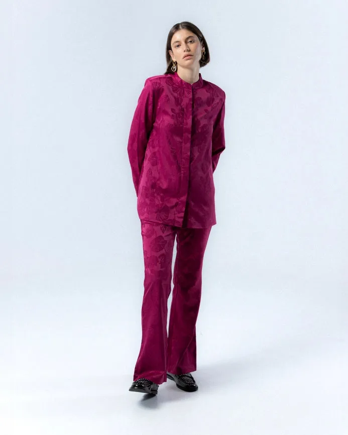 Verónica Jacquard Fuchsia Jacket