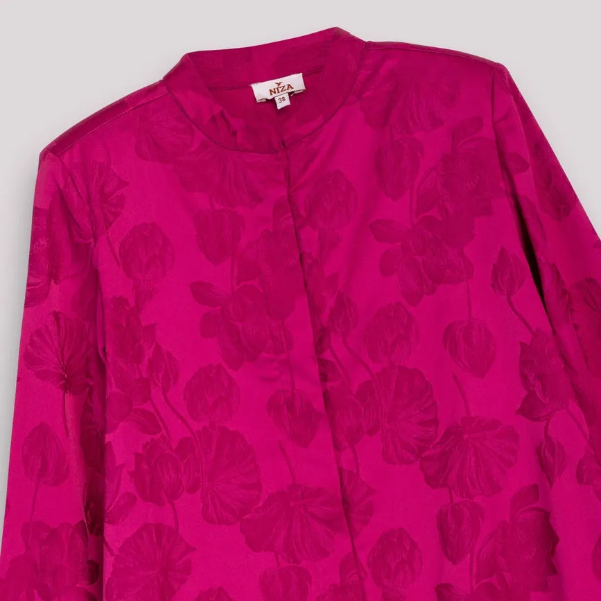 Verónica Jacquard Fuchsia Jacket