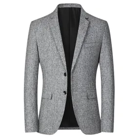 West Louis™ Fashion Woolen Single-Breasted Office Blazer