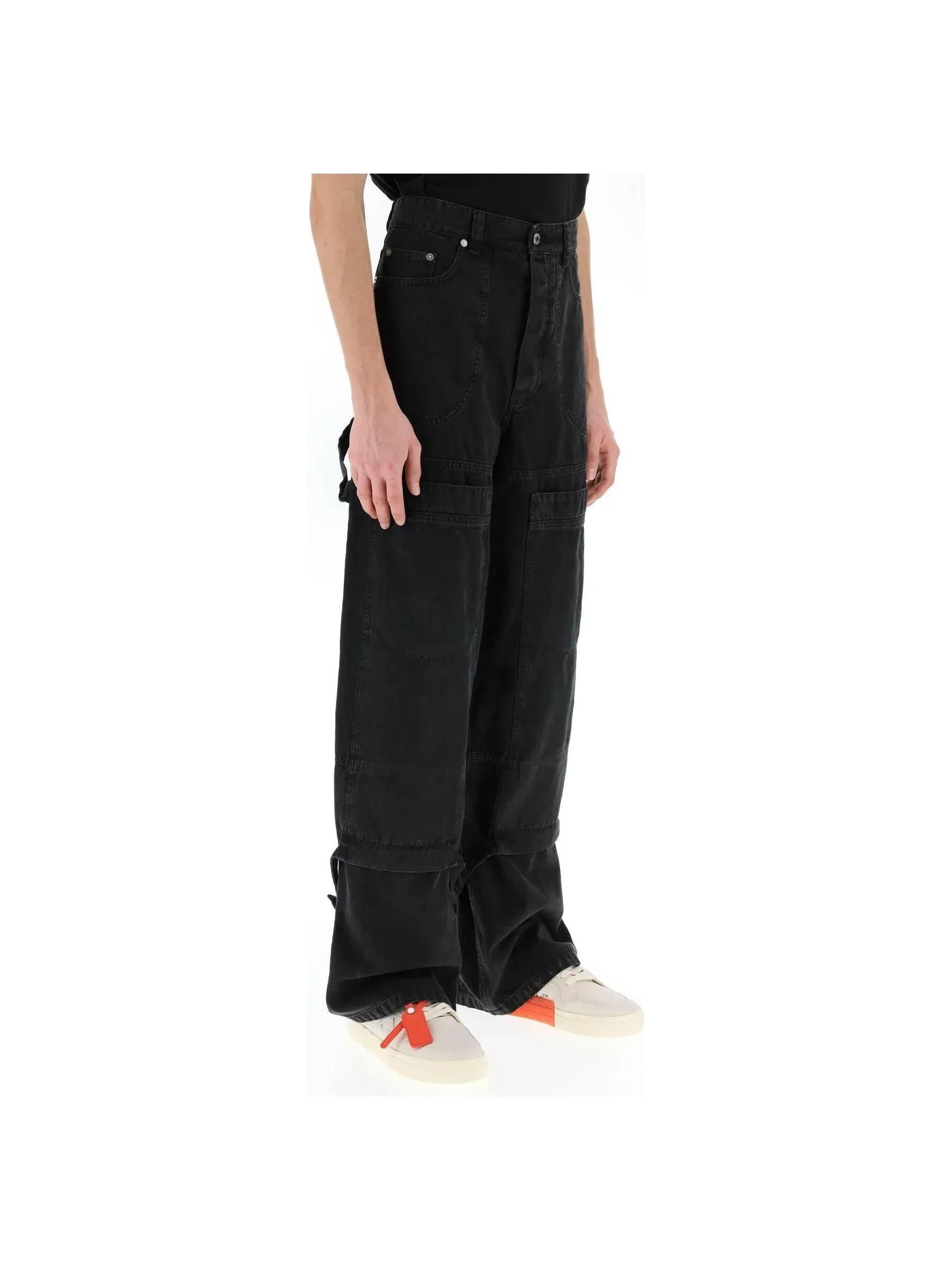 Wide-Leg Cargo Pants