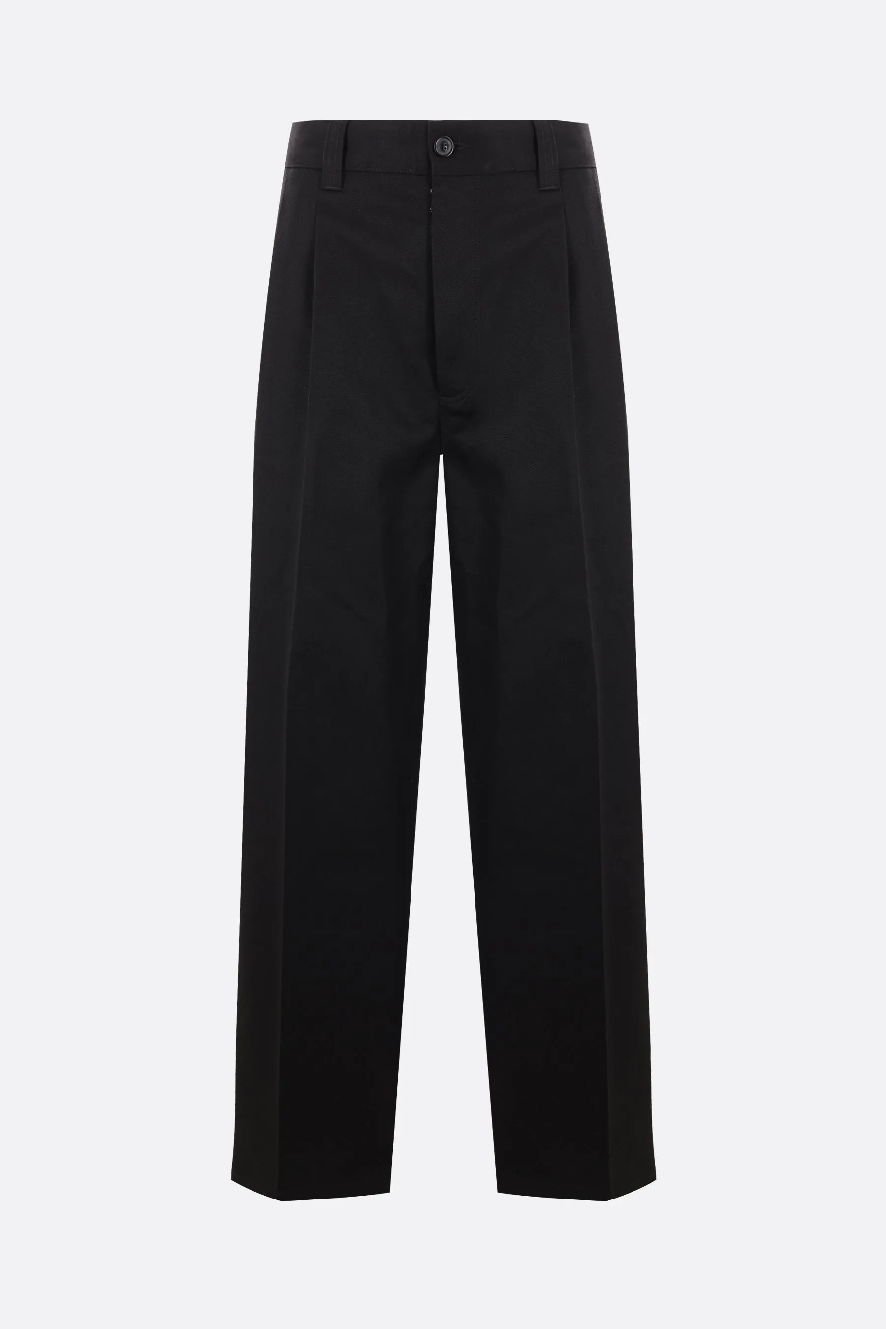 Wide-Leg Drill Trousers