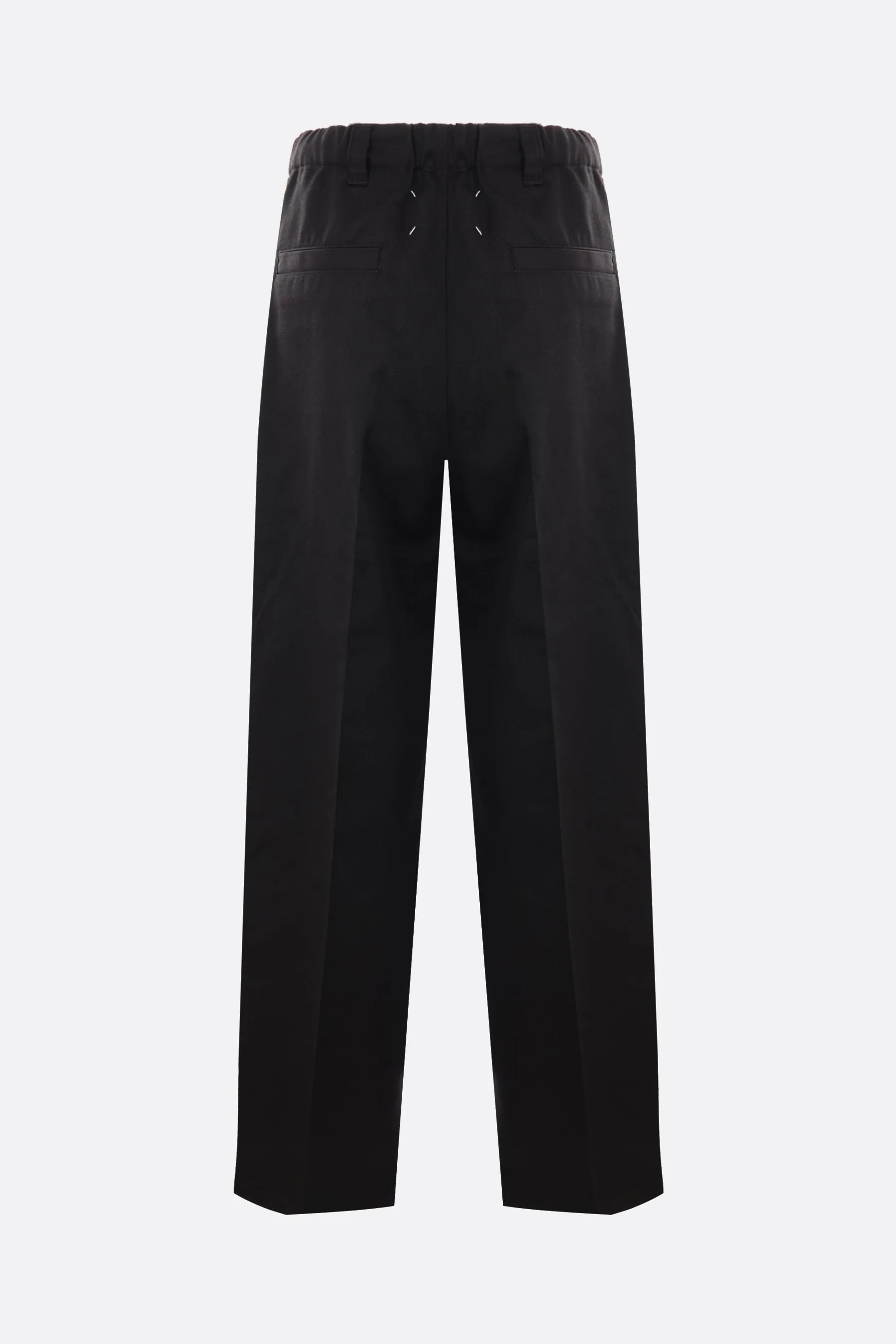 Wide-Leg Drill Trousers