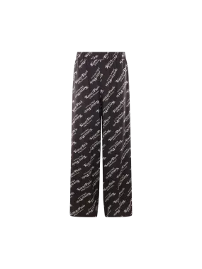 Wide-Leg Graphic Trousers