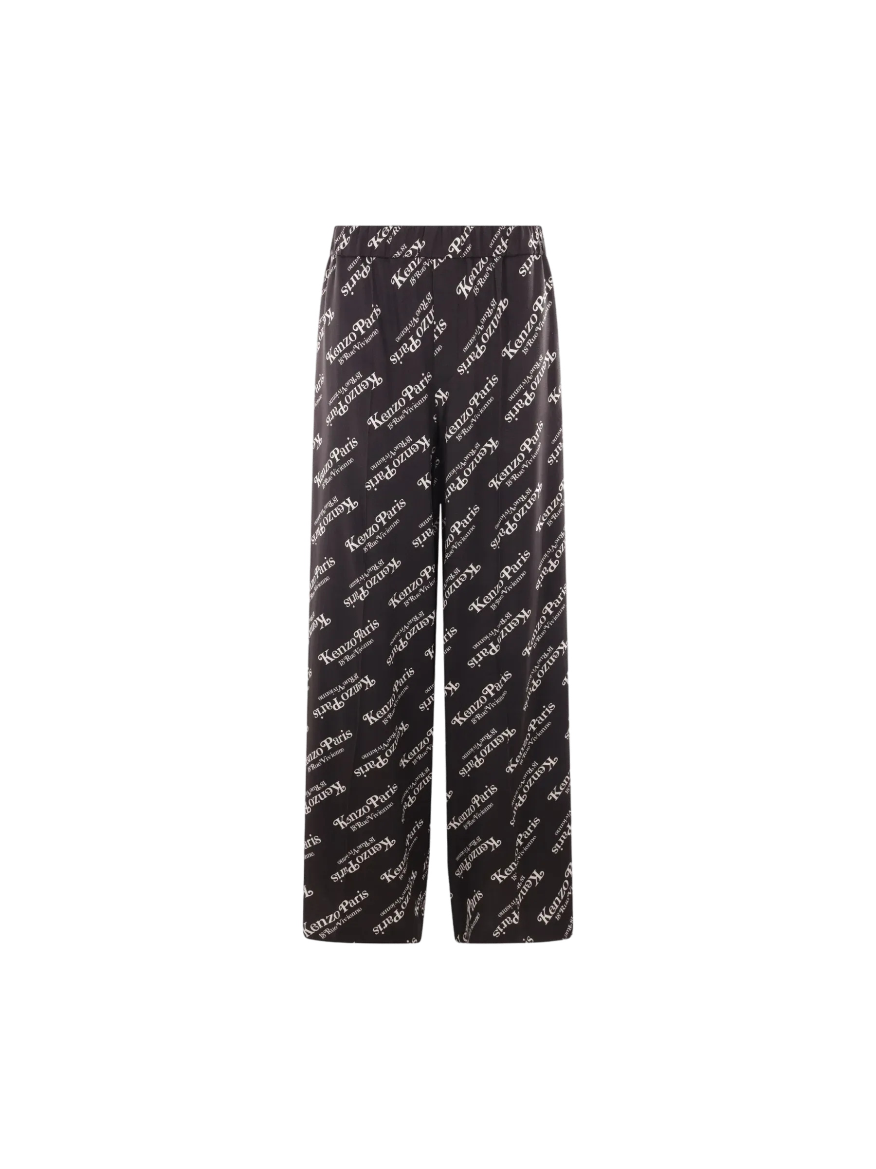 Wide-Leg Graphic Trousers