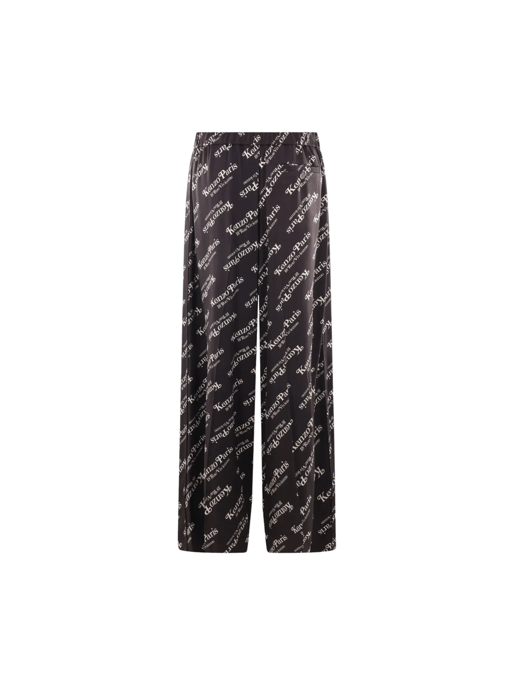 Wide-Leg Graphic Trousers