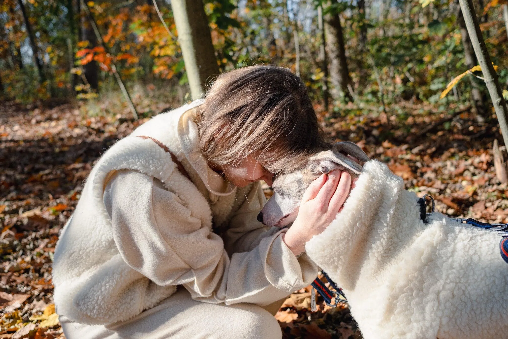 Woolen Dog Vest - White