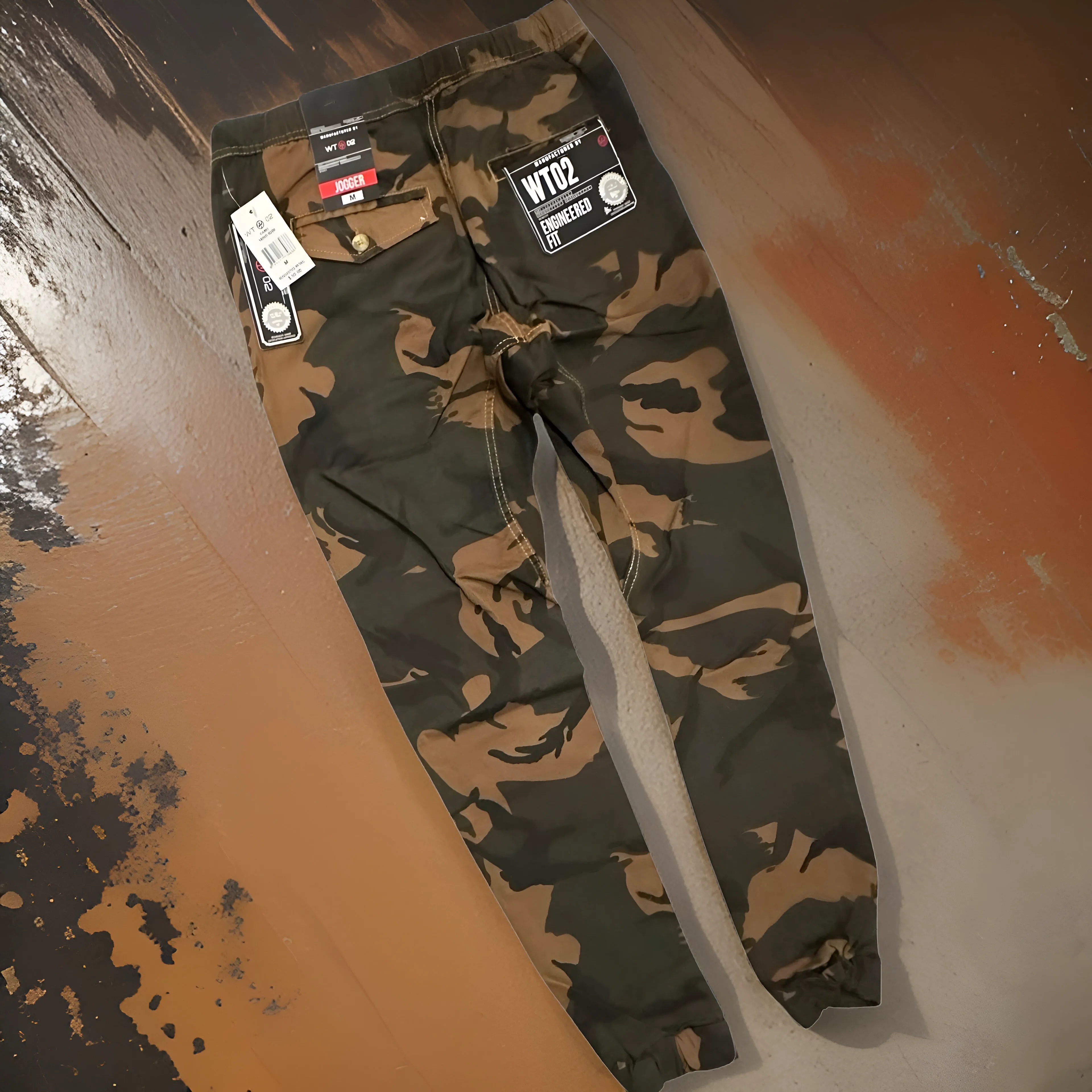 *WT02* CAMOUFLAGE JOGGER PANTS (COTTON)